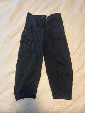 Anthropologie Women’s Dark Blue Cargo Jogger Pants